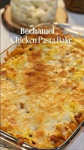 Bechamel chicken pasta bake #pasta #whitesaucepasta #bechamelsauce