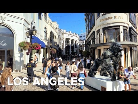 LOS ANGELES 4K Walking Tour | Downtown Los Angeles, Beverly Hills, Farmer's Market🇺🇸