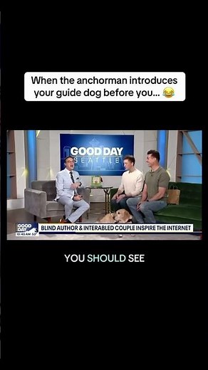 When the anchorman introduces your dog first 😂 #shorts