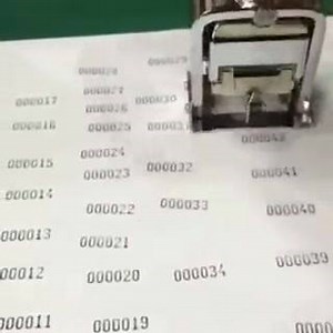Numbering Machines Automatic ตราปั๊มตัวเลข 6 หลัก รันเลขอัตโนมัติ ตัวด้ามทำจากเหล็ก ตัวปั๊มก็เป็นเหล็ก แข็งแรง | ตรายาง หมึกในตัว