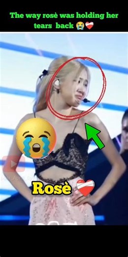 Rosè start crying on the stage ❤️‍🩹😭#blackpink#rosè#blink#lisa