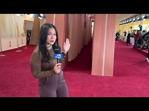 Celebrity POV of walking Oscars red carpet ahead of Hollywood's biggest night