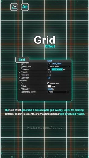 Grid effect motion graphic tips