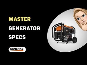 How to Master Generac GP Series 8000E Generator Specs