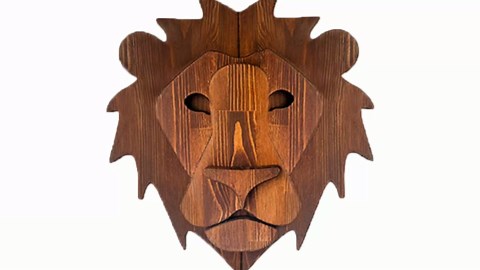 2025 Upgraded Wooden Deer Head Wall Mount - 29.5" Handcrafted Faux Taxidermy Deer Bust for Hunting Lodge, Rustic Farmhouse Wall Decor Sculpture for Living Room, Entryway, Man Cave