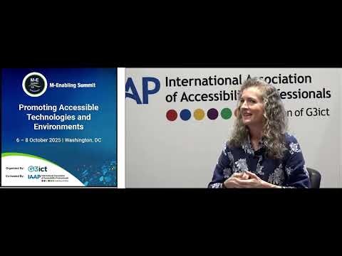 Accessibility Standards "a11y Chat" at M-Enabling Summit 2025 — Shawn Lawton Henry, W3C WAI Director