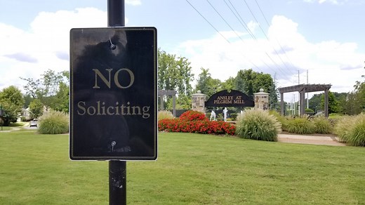 Confusion over ‘No soliciting’ signs explained