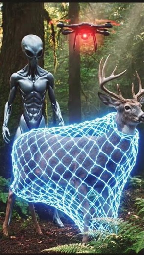 Alien vs Deer | Unbelievable Hunting Scene 🔥#alien #deerhunting #catch