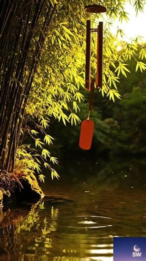 Soft Water Drop Sound with bamboo bell | No Music | Perfect for Meditation & Study