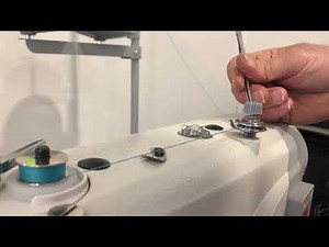 Winding a bobbin on the 141G Lockstitch Industrial