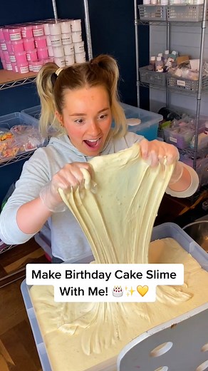DIY Birthday Cake Slime Making Tutorial