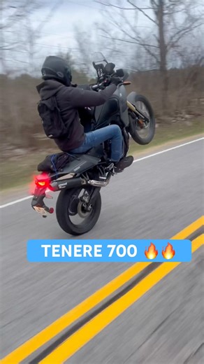ONE OF THE BEST DUAL SPORTS! Yamaha Tenere 700 #bikelife #yamaha #motorcycle #wheelie #dirtbike