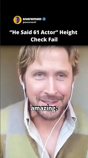 How tall is Ryan Gosling? - height check, Project Hail Mary, interview, #thegrayman, #lalaland