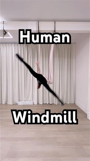 Human Windmill 🌀 Teaser | Want to see how it’s done? #windmill #aerialyoga #acrobat #aerialist