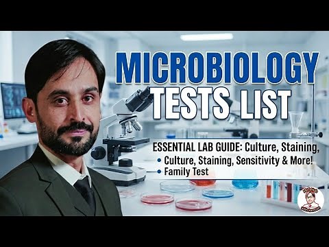 Medical Microbiology Tests List | 20 Important Tests