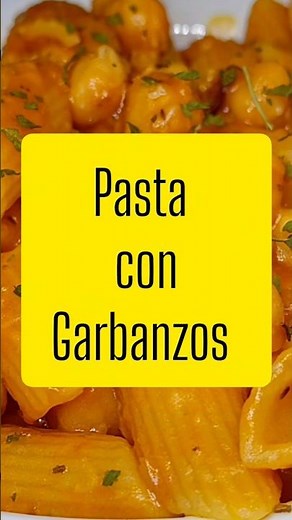 🍝✨ Pasta with Chickpeas: An easy, quick, and delicious dish ✨🍝 #recipes #legumes #pasta #extra vi...