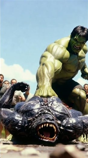 😱Hulk vs Monster in City Food Street 💥 | Hero Adventure#Hulk#MonsterFight#shotfeeds #shorts