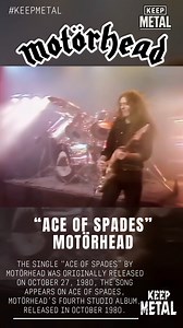 39K views · 3.4K reactions | The single “Ace of Spades” by Motörhead was originally released on October 27, 1980, The song appears on "Ace of Spades" is the 4th studio album by MOTÖRHEAD. It was released on November 8, 1980. #motörhead #lemmykilmister #philanimaltaylor #eddieclarke | Keep Metal | Facebook