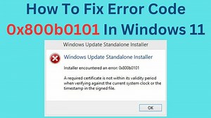 How To Fix Error Code 0x800b0101 In Windows 11 | Installer Encounter An Error: 0x800b0101