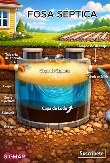 Fosa séptica #sabiasque #agua #ingenieria #humedales #agricultura