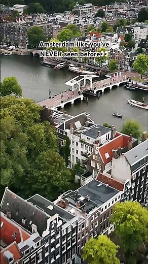 Amsterdam's Iconic Magere Brug from Above ✨