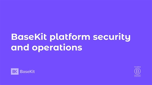 BaseKit platform security and operations