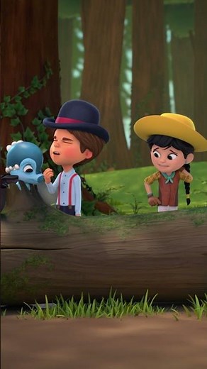 🦕 Tango Gets The Hat Unstuck From The Log! | Dino Ranch | Cartoons For Kids