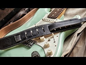 Making A Leather Guitar Strap (From WATER BUFFALO ?!)