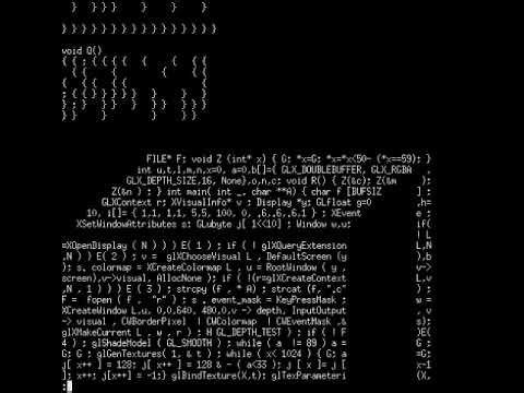 2005 IOCCC winner "Most Beauteous Visuals"