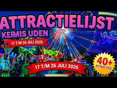 KERMIS UDEN 2026 | ATTRACTIELIJST