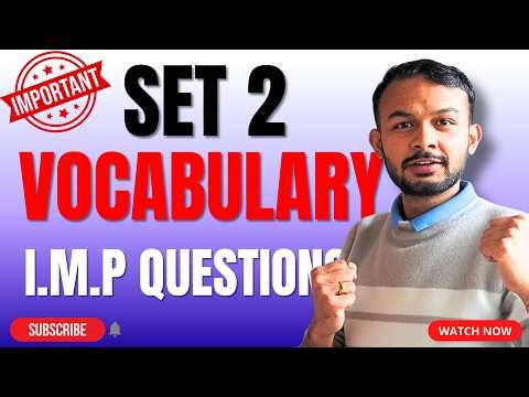 V.V.I VOCABULARY SET 2 COMPULSORY ENGLISH #elopeeth #compulsoryenglish #grammar #vocabulary