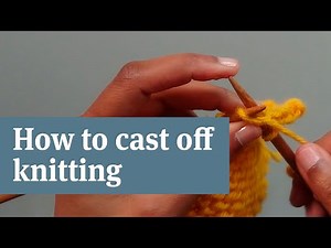 How to cast off knitting