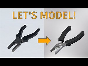 Let's Model! Combination Pliers in Autodesk Inventor | 3D CAD Tutorial