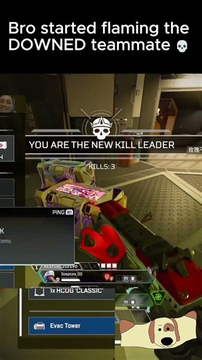 Bro started flaming the DOWNED teammate...