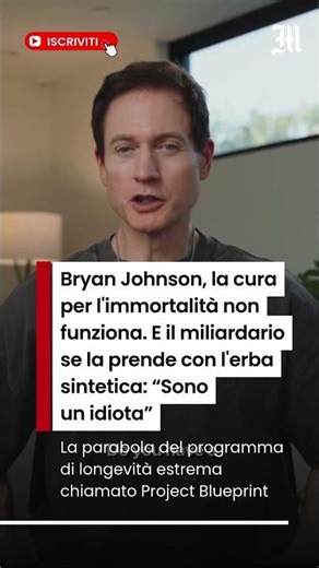 Bryan Johnson, la cura per l'immortalità non funziona