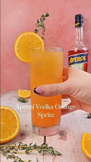 Aperol Vodka Orange Spritz Cocktail Recipe by The Ice Co