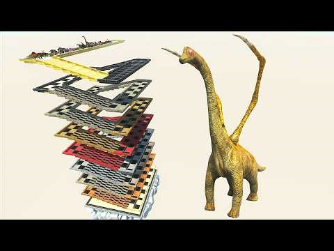 ESCAPE FROM ALIEN BRACHIOSAURUS - ARBS - Animal Revolt Battle Simulator