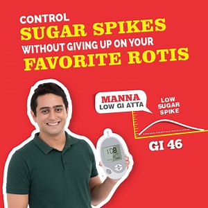 Switch to a healthier roti! Manna Low GI Multigrain Atta helps control sugar spikes while giving long-lasting energy. Made from natural grains with high protein & fibre | Manna Foods