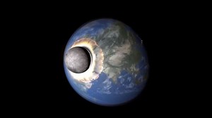 Simulation Shows What Would Happen If The Moon Hit Earth