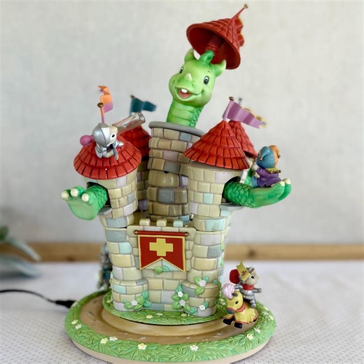 Vintage Enesco Magic Dragon Castle Music Box – Puff the Magic Dragon Melody - Etsy