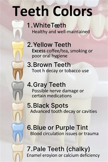 40K views · 69 reactions | What your teeth color says about your health❤️ #health #healthtips #promotehealthylife #reelschallenge | Health Omo | Facebook