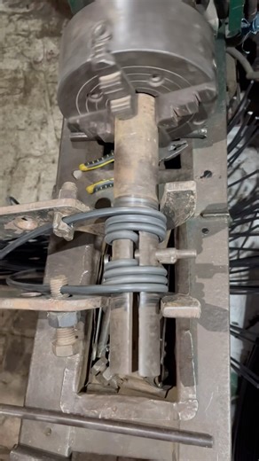 Double Spring with Inner Bend | 9mm Iron Wire Lathe Project #diy #shorts