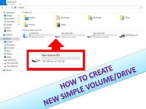 How to create NEW SIMPLE VOLUME or DRIVE in your Computer [HD]