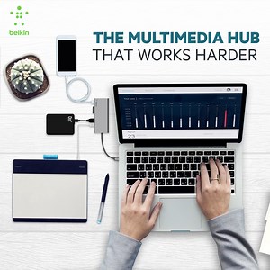 The perfect all-in-one solution to connect your USB-C laptop to...