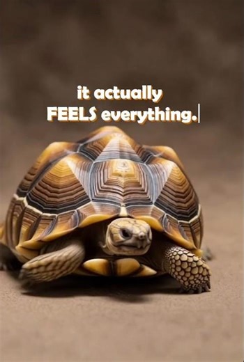 Tortoise Shells Can Feel?! 😲🐢 | Mind-Blowing Fun Fact #tortoisefacts #animalfacts #cuteanimals