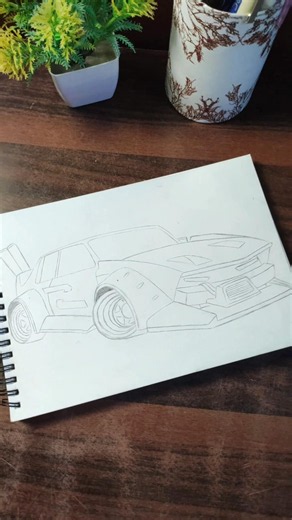 Hot Wheels car drawing (part-1) #art #shorts #hotwheels #viral