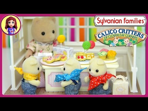 Sylvanian Families Calico Critters Sweets Store Bakery Unboxing Review and Play - Kids Toys