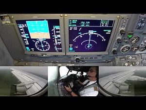 Classic Boeing 737-200, super modern Cockpit Screens! Nolinor Aviation, Val-d'Or Landing! [AirClips]