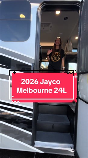 Quick walkthrough of the New 2026 Jayco Melbourne 24L— a compact Class C diesel on a Mercedes-Benz chassis with sleeping space up to five, a U-shaped dinette, a full kitchen and bathroom, built for comfortable and effortless travel!🚐✨ #travel #classc #motorhome #rvlife
