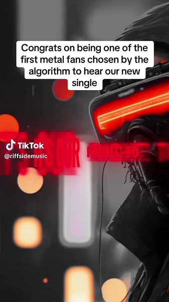 Congrats on being one of the first people chosen by the algorithm to hear our new single. “Vagabonds” streaming everywhere. #metaltok #riffside